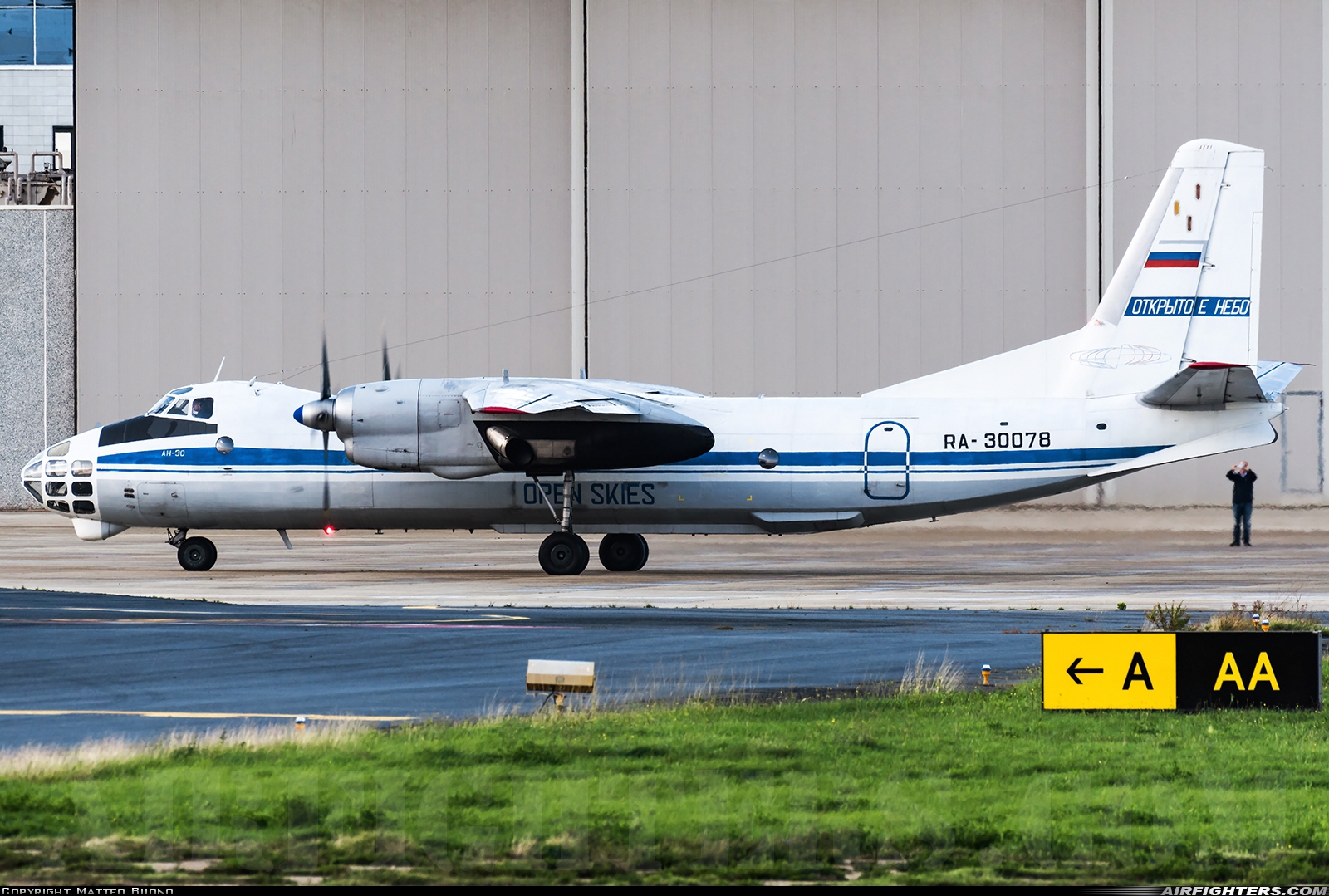 Russia - Air Force Antonov An-30 RA-30078 at Rome - Ciampino (CIA / LIRA), Italy