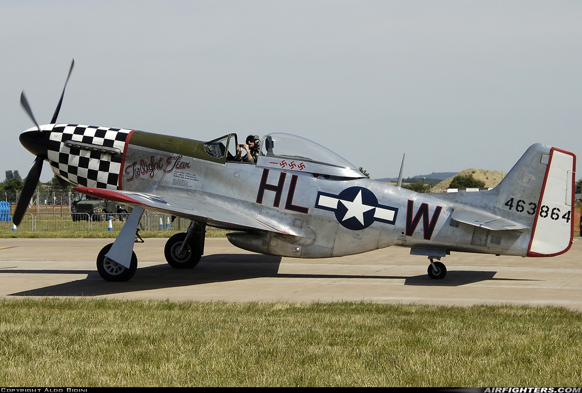Private North American P-51D Mustang G-CBNM at Fairford (FFD / EGVA), UK