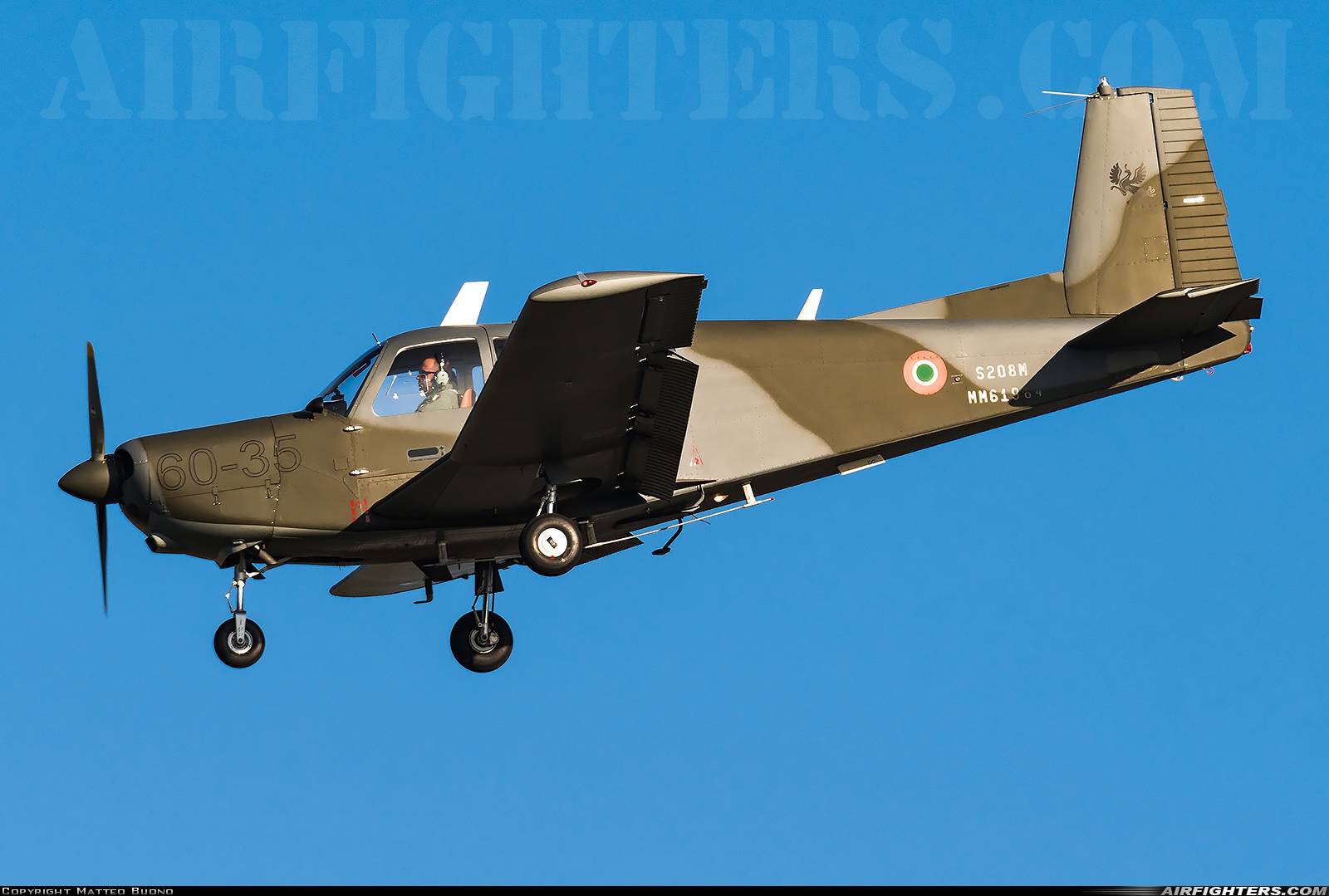 Italy - Air Force SIAI-Marchetti S-208M MM61984 at Guidonia AFB (LIRG), Italy