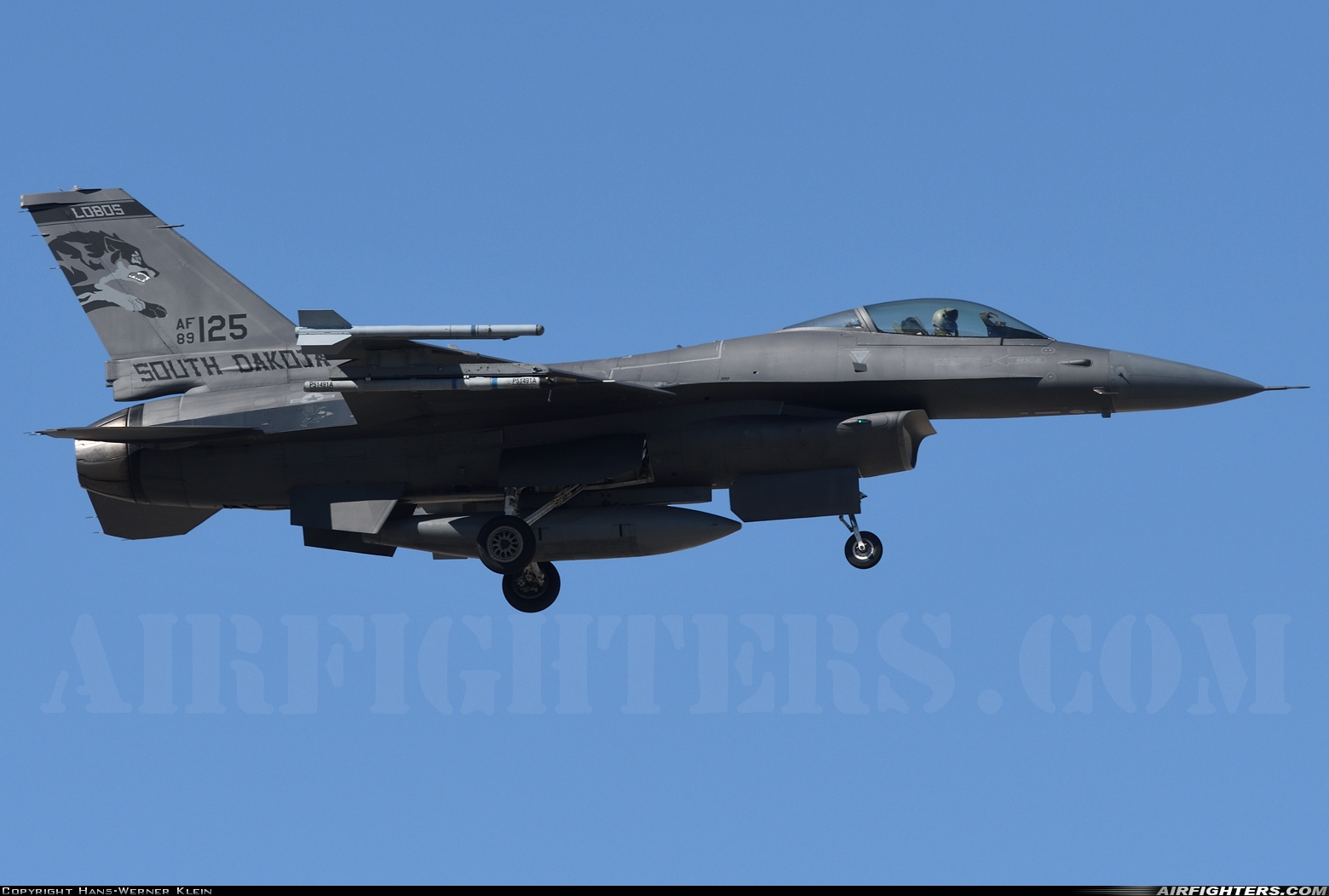 USA - Air Force General Dynamics F-16C Fighting Falcon 89-2125 at Las Vegas - Nellis AFB (LSV / KLSV), USA