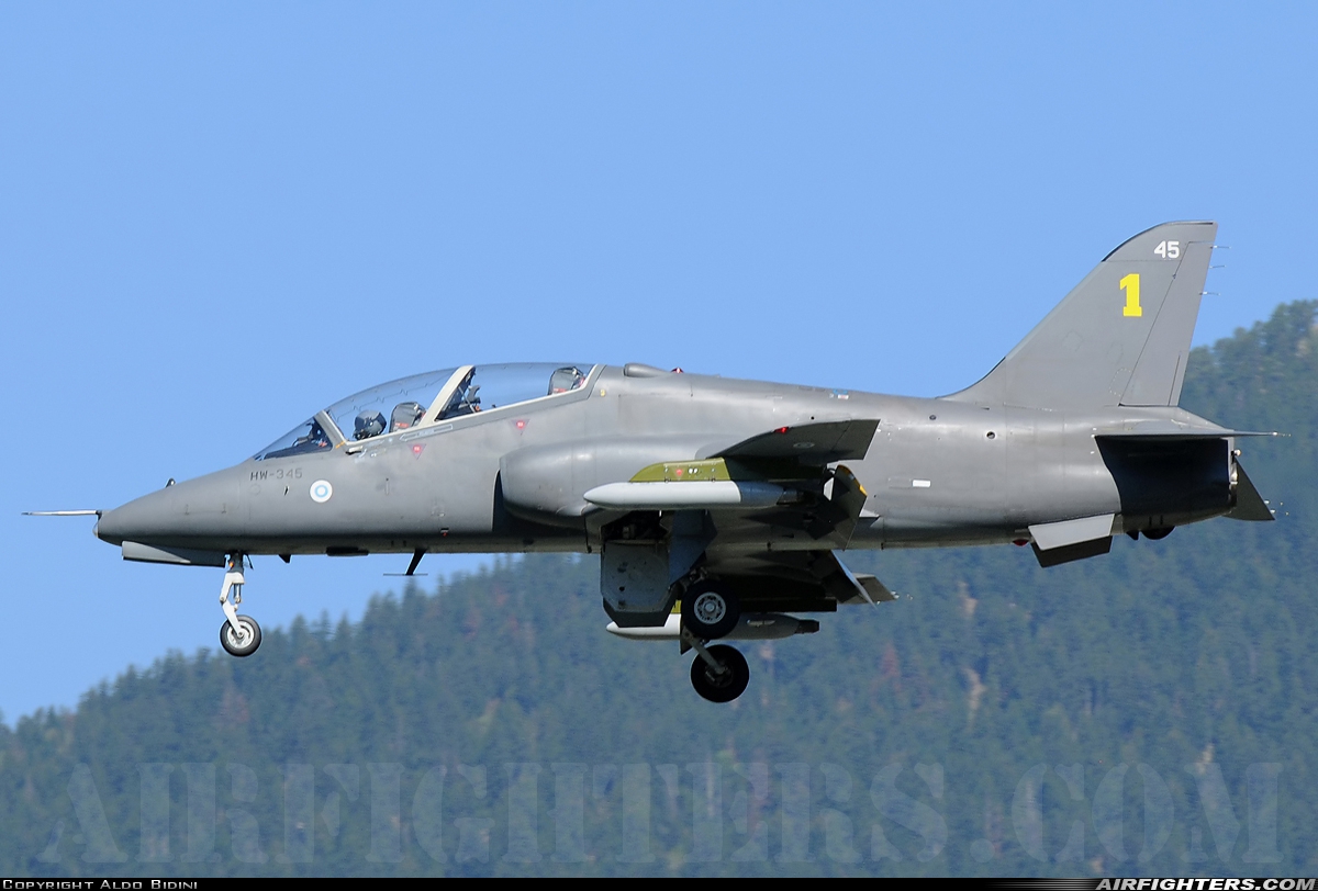 Finland - Air Force British Aerospace Hawk Mk.51 HW-345 at Sion (- Sitten) (SIR / LSGS / LSMS), Switzerland