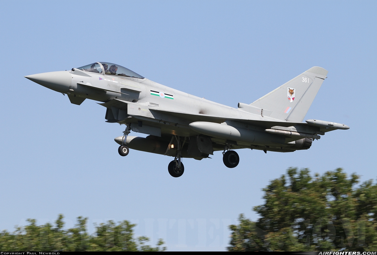 UK - Air Force Eurofighter Typhoon FGR4 ZK361 at Coningsby (EGXC), UK