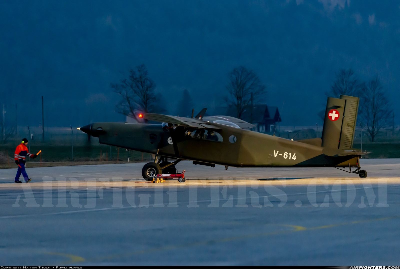 Switzerland - Air Force Pilatus PC-6/B2-H2M-1 Turbo Porter V-614 at Meiringen (LSMM), Switzerland