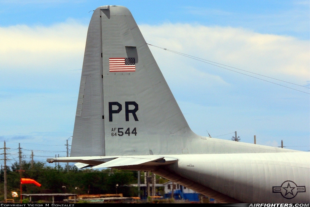 USA - Air Force Lockheed C-130E Hercules (L-382) 64-0544 at Ponce - Mercedita Airport (PSE / TJPS), Puerto Rico