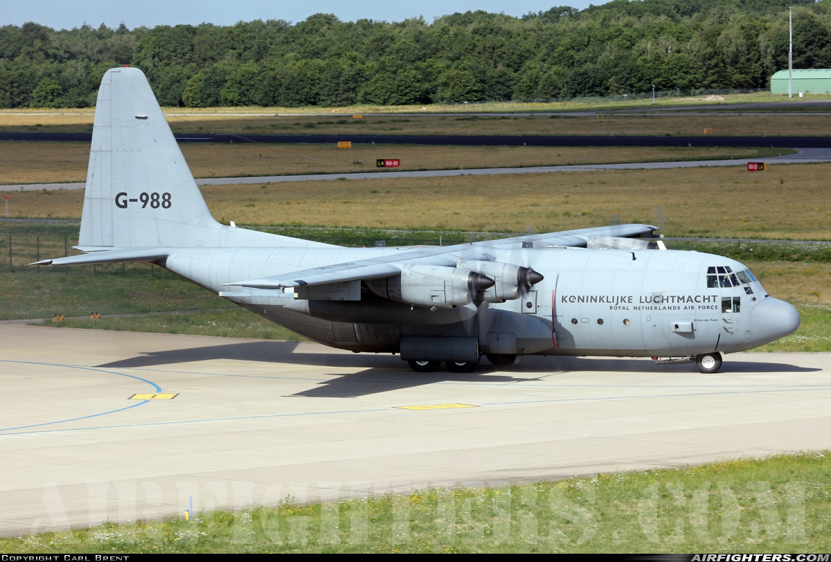 Netherlands - Air Force Lockheed C-130H Hercules (L-382) G-988 at Eindhoven (- Welschap) (EIN / EHEH), Netherlands