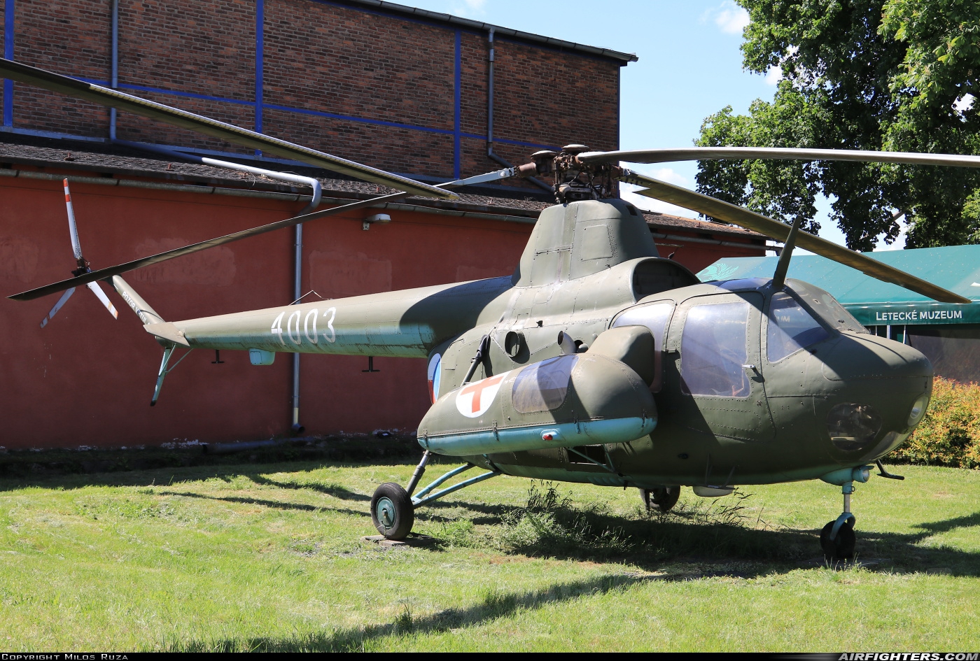 Czechoslovakia - Air Force Mil Mi-1M 4003 at Kbely (LKKB), Czech Republic