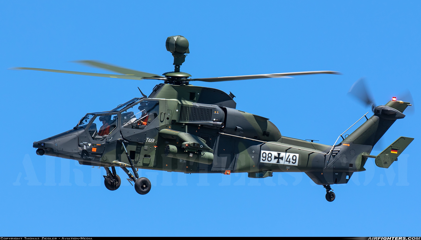 Germany - Army Eurocopter EC-665 Tiger UHT 98+49 at Donauwörth (EDPR), Germany