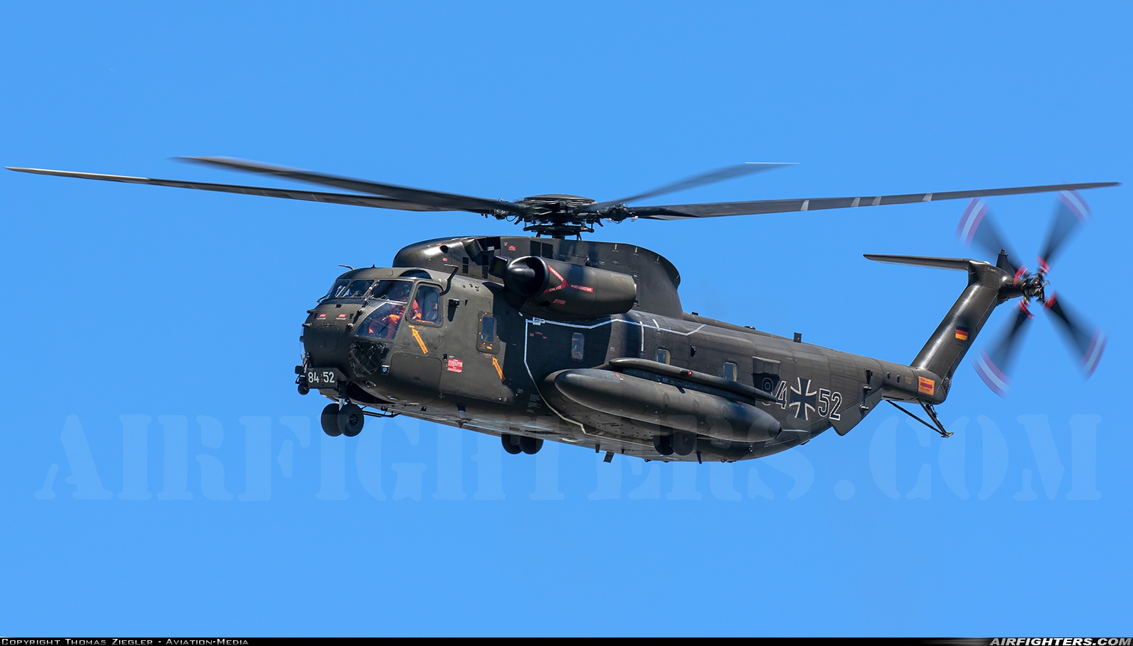 Germany - Army Sikorsky CH-53GS (S-65) 84+52 at Donauwörth (EDPR), Germany