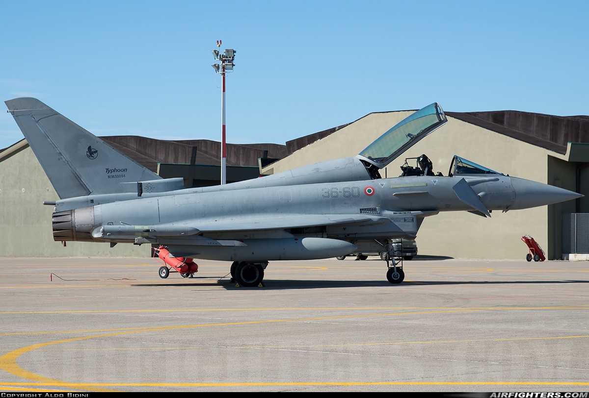 Italy - Air Force Eurofighter TF-2000A Typhoon (EF-2000T) MM55094 at Grosseto (- Corrado Baccarini) (GRS / LIRS), Italy