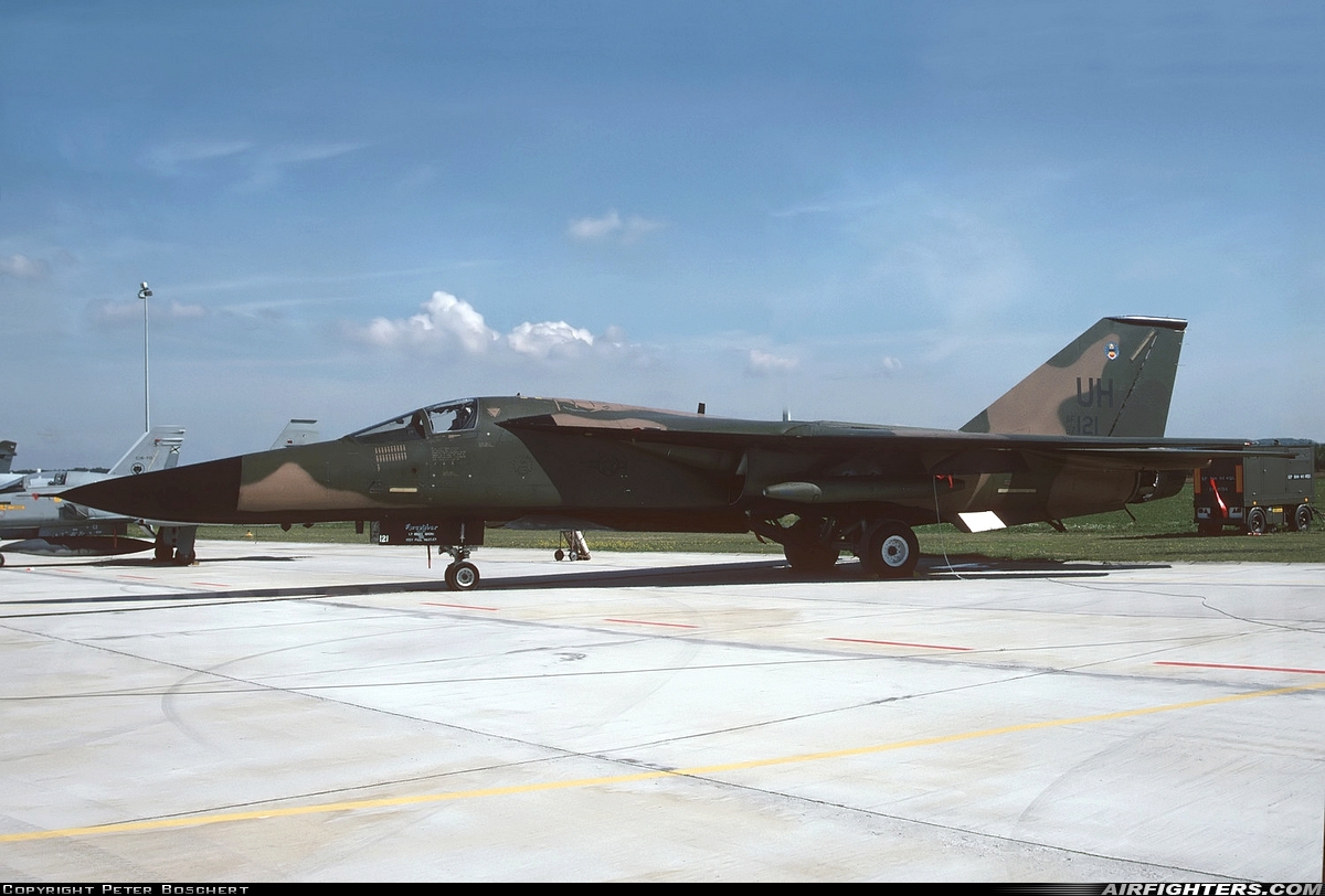 USA - Air Force General Dynamics F-111E Aardvark 67-0121 at Florennes (EBFS), Belgium