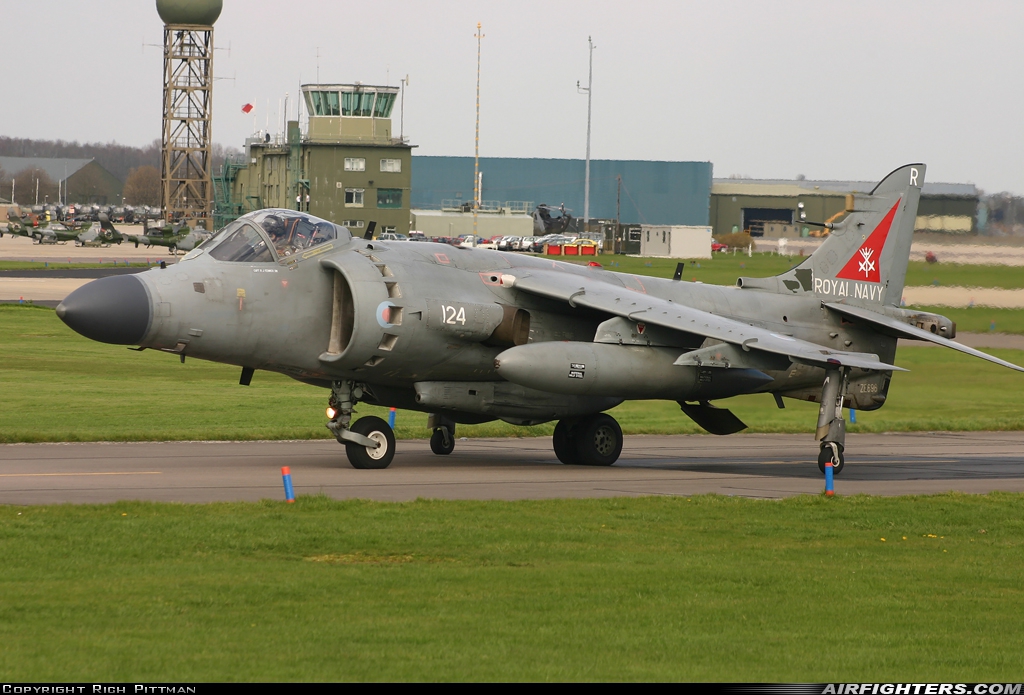 UK - Navy British Aerospace Sea Harrier FA.2 ZE696 at Yeovilton (YEO / EGDY), UK