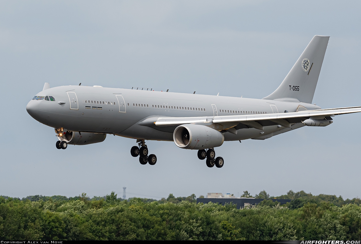 Netherlands - Air Force Airbus KC-30M (A330-243MRTT) T-055 at Eindhoven (- Welschap) (EIN / EHEH), Netherlands