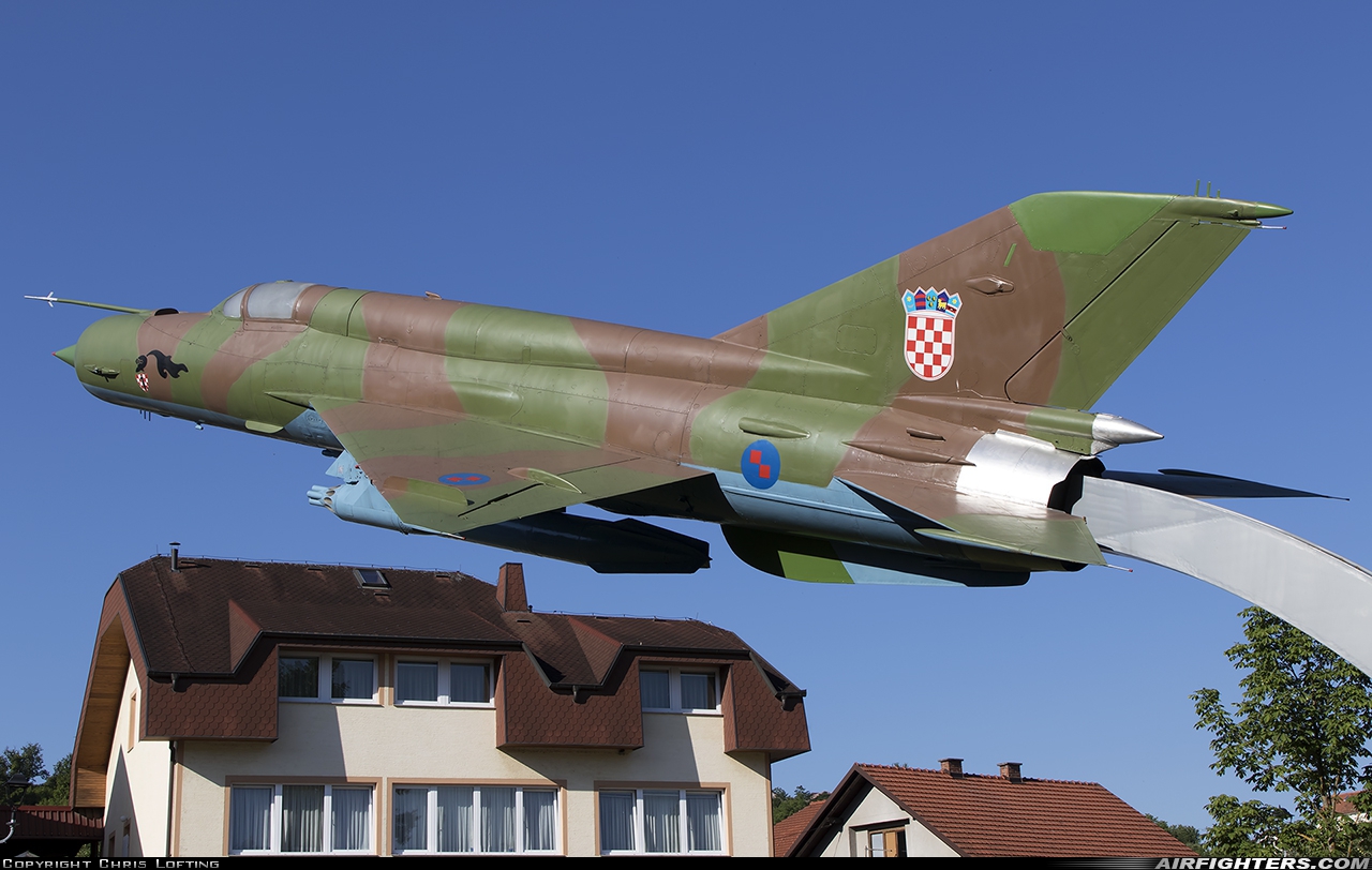 Croatia - Air Force Mikoyan-Gurevich MiG-21bis 125 at Off-Airport - Gornja Stubica, Croatia