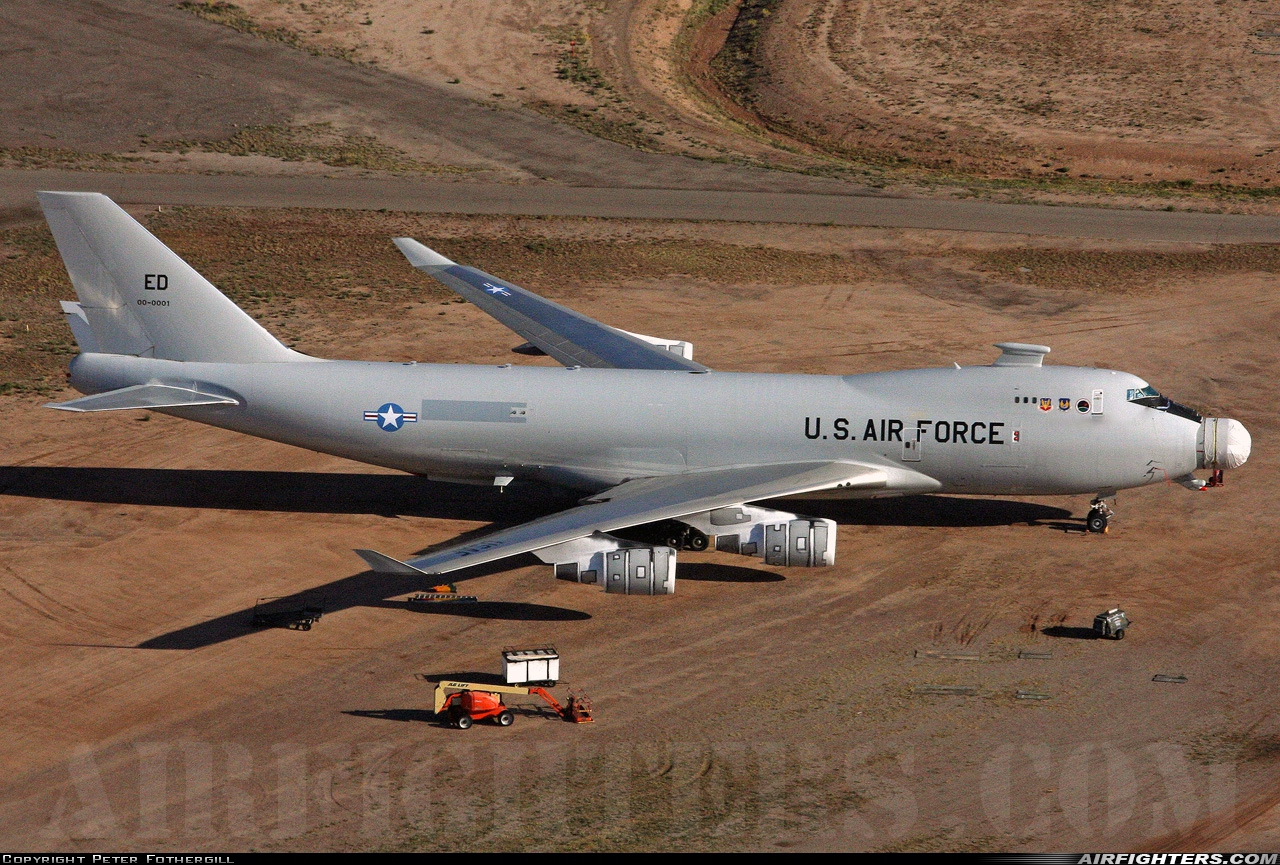 USA - Air Force Boeing YAL-1 (747-400F) 00-0001 at Tucson - Davis-Monthan AFB (DMA / KDMA), USA