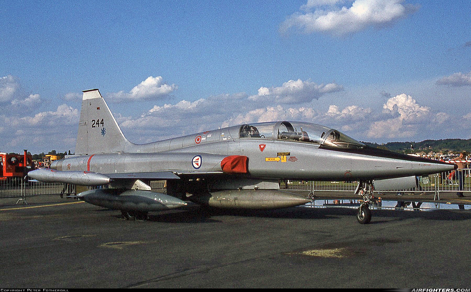 Norway - Air Force Northrop F-5B Freedom Fighter 244 at Abingdon (ABB), UK
