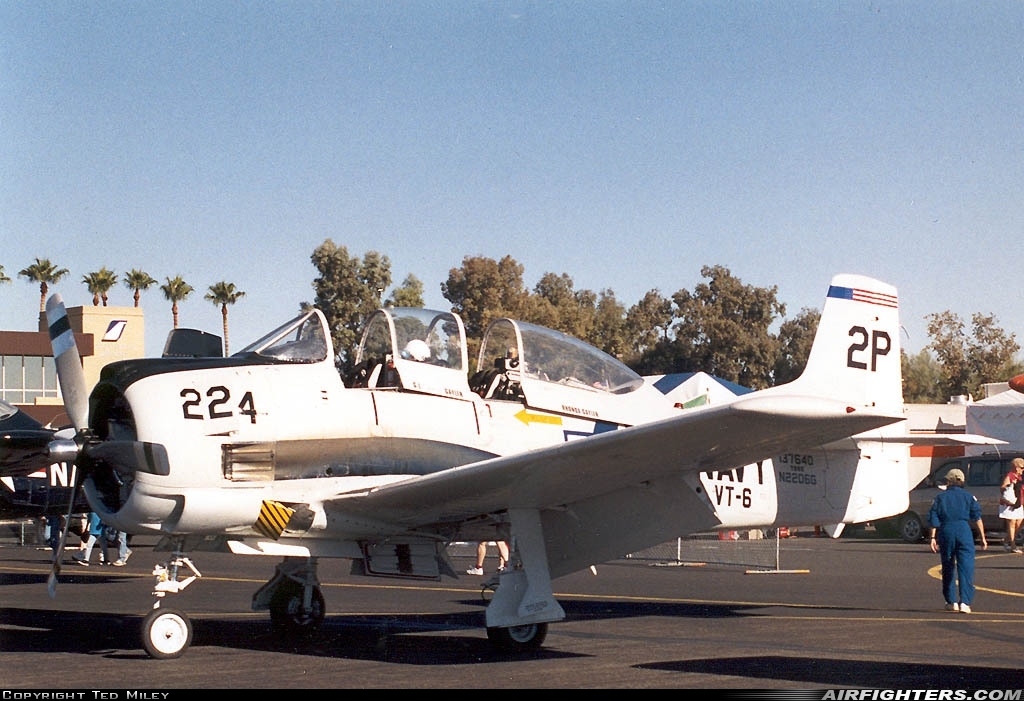 Private North American T-28B Trojan N2206G at Scottsdale (- Municipal) (SCF / SDL), USA