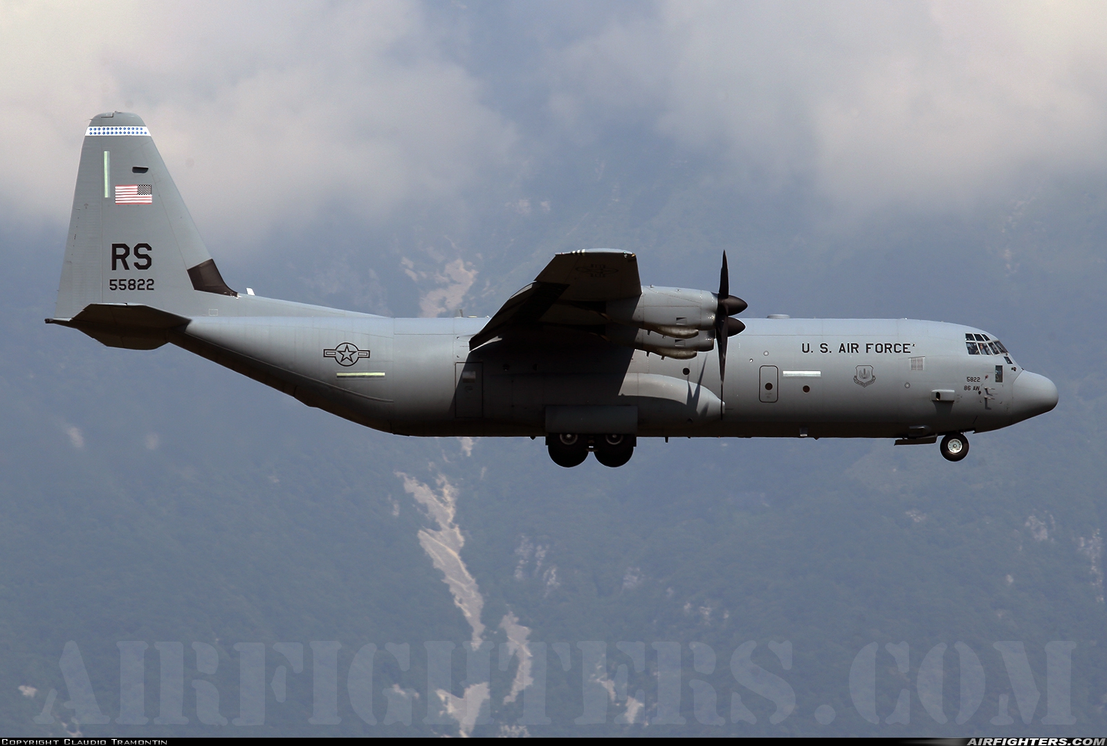 USA - Air Force Lockheed Martin C-130J-30 Hercules (L-382) 15-5822 at Aviano (- Pagliano e Gori) (AVB / LIPA), Italy