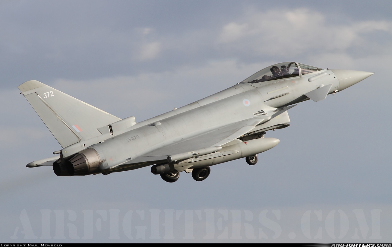 UK - Air Force Eurofighter Typhoon FGR4 ZK372 at Coningsby (EGXC), UK