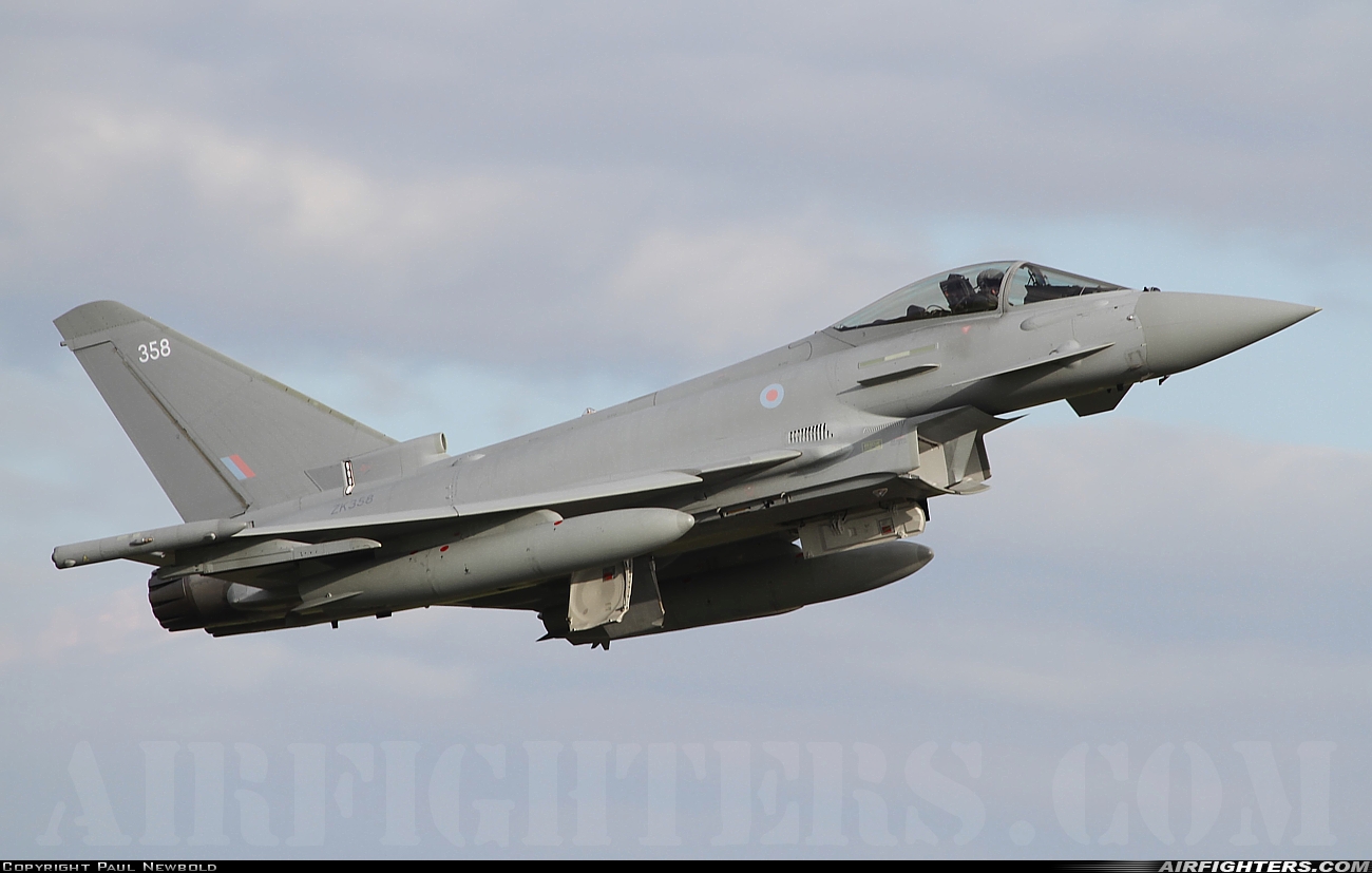 UK - Air Force Eurofighter Typhoon FGR4 ZK358 at Coningsby (EGXC), UK