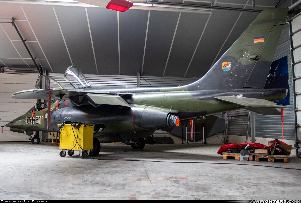 Germany - Air Force Dassault/Dornier Alpha Jet A 40+51 at Off-Airport - Baarlo, Netherlands