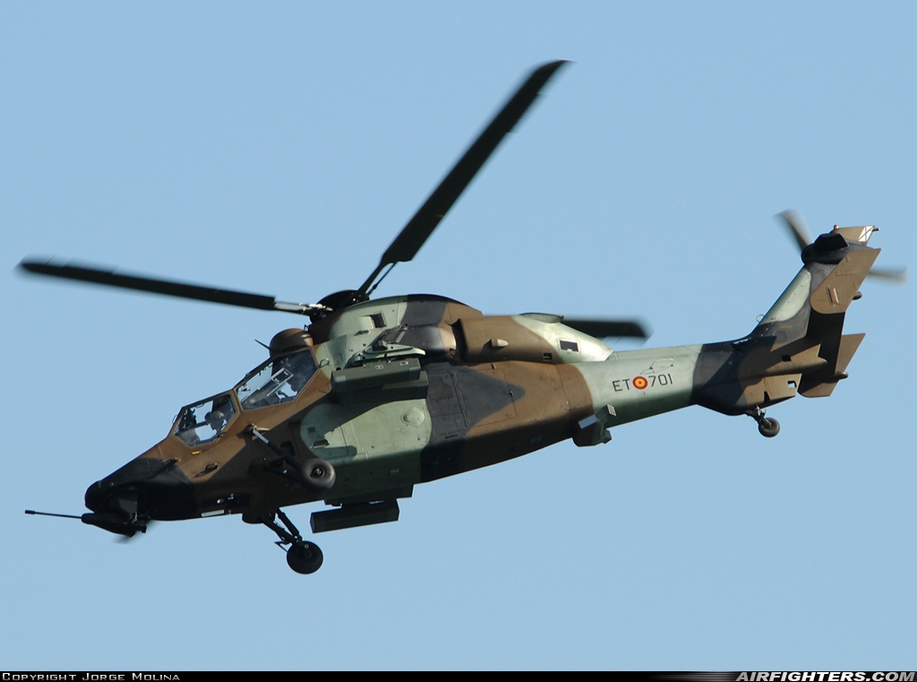 Spain - Army Eurocopter EC-665 Tiger HAP HA.28-01 at Off-Airport - Barcelona, Spain