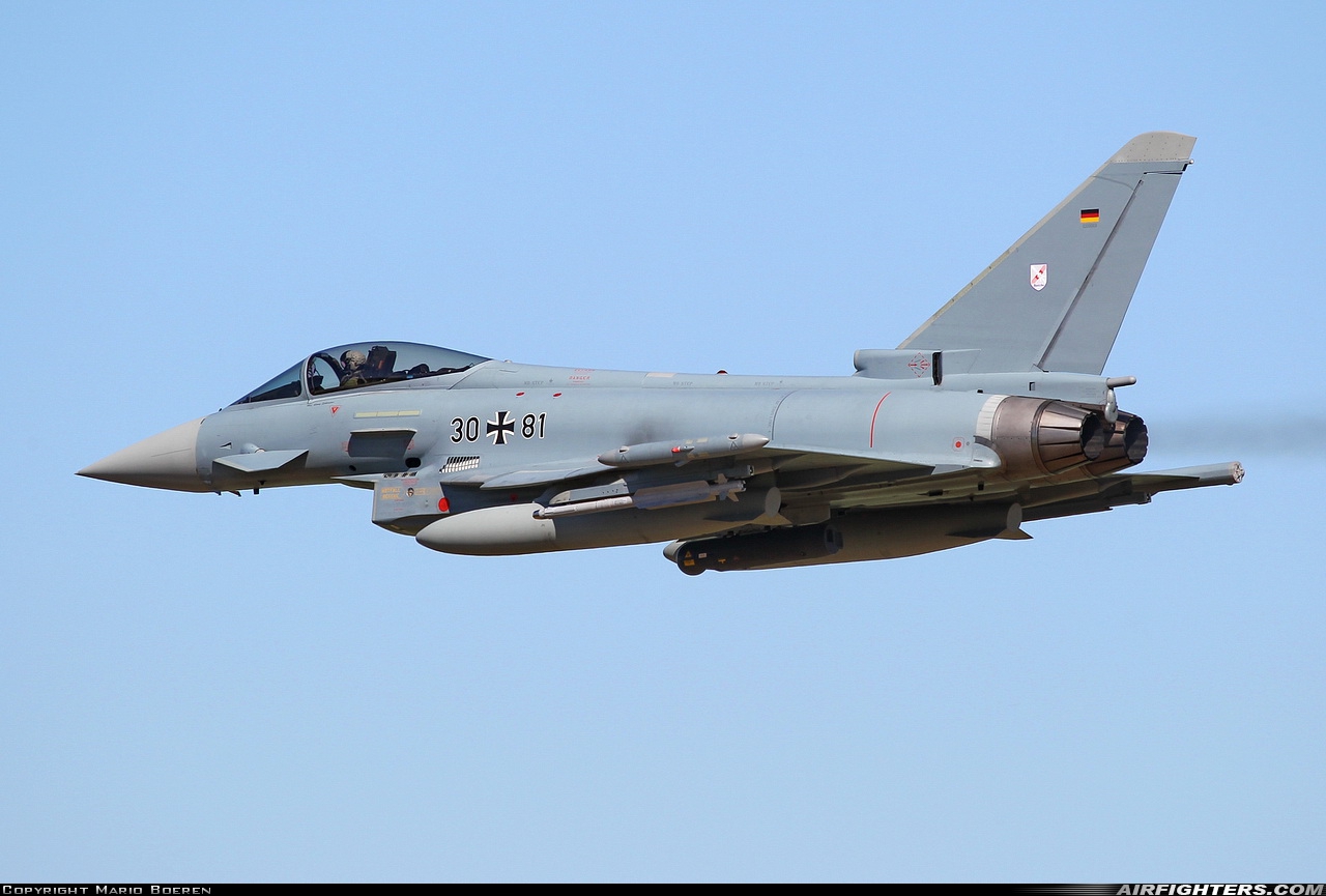 Germany - Air Force Eurofighter EF-2000 Typhoon S 30+81 at Norvenich (ETNN), Germany