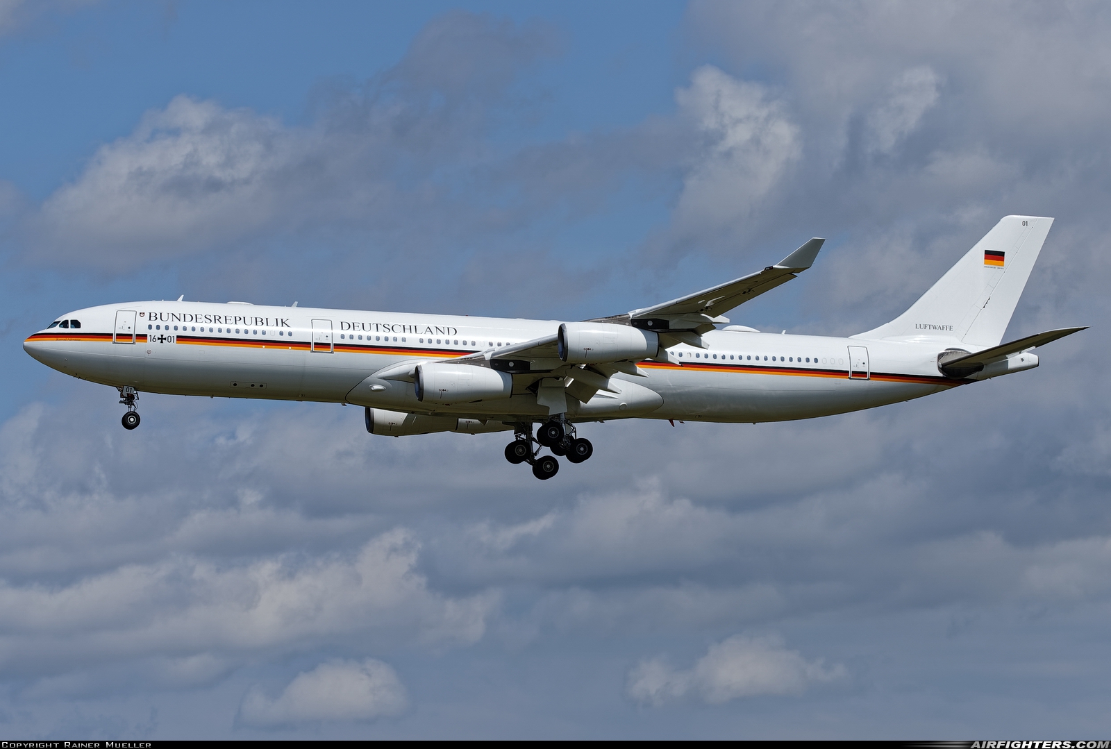 Germany - Air Force Airbus A340-313X 16+01 at Wunstorf (ETNW), Germany
