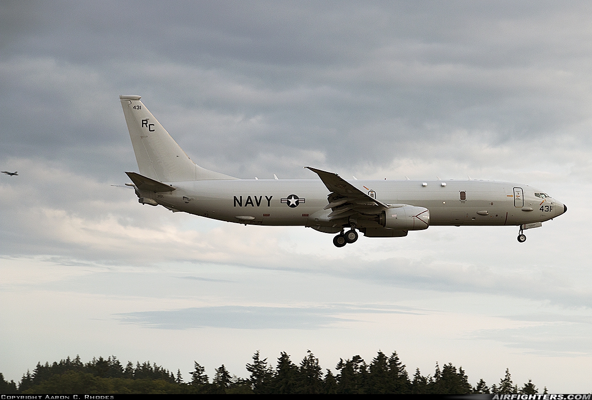 USA - Navy Boeing P-8A Poseidon (737-800ERX) 168431 at Oak Harbor - Whidbey Island NAS / Ault Field (NUW), USA