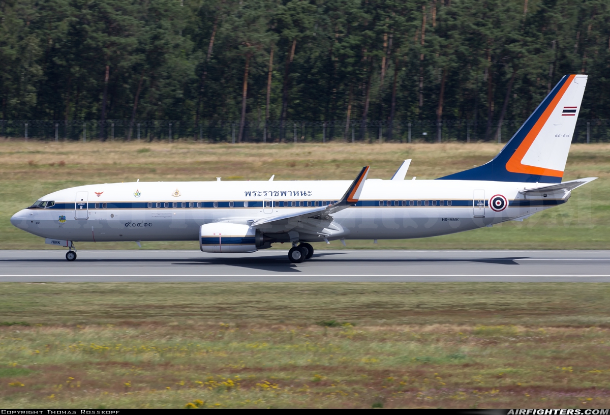 Thailand - Air Force Boeing 737-8Z6 BBJ2 HS-HMK at Nuremberg (NUE / EDDN), Germany