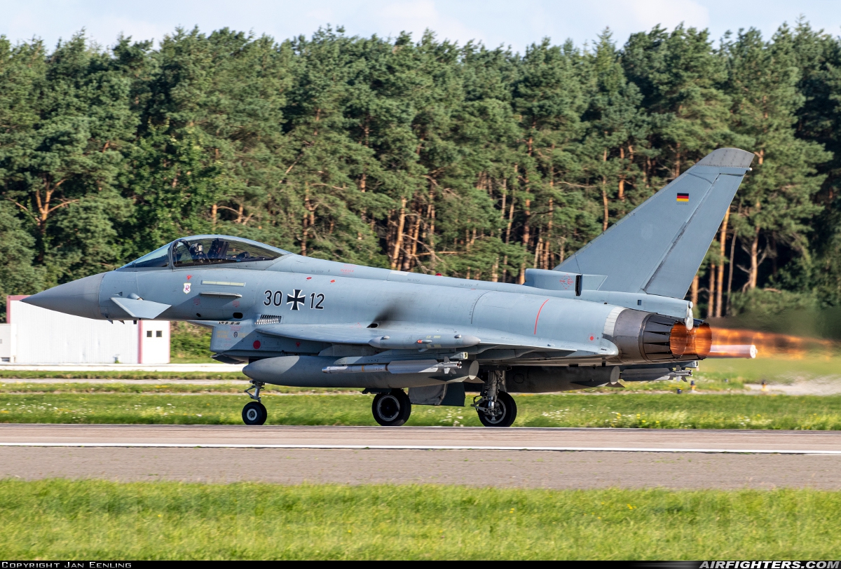 Germany - Air Force Eurofighter EF-2000 Typhoon S 30+12 at Wittmundhafen (Wittmund) (ETNT), Germany