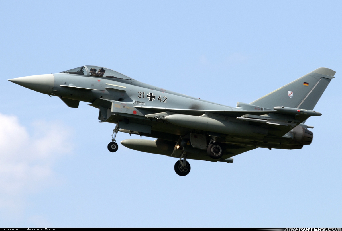 Germany - Air Force Eurofighter EF-2000 Typhoon S 31+42 at Norvenich (ETNN), Germany