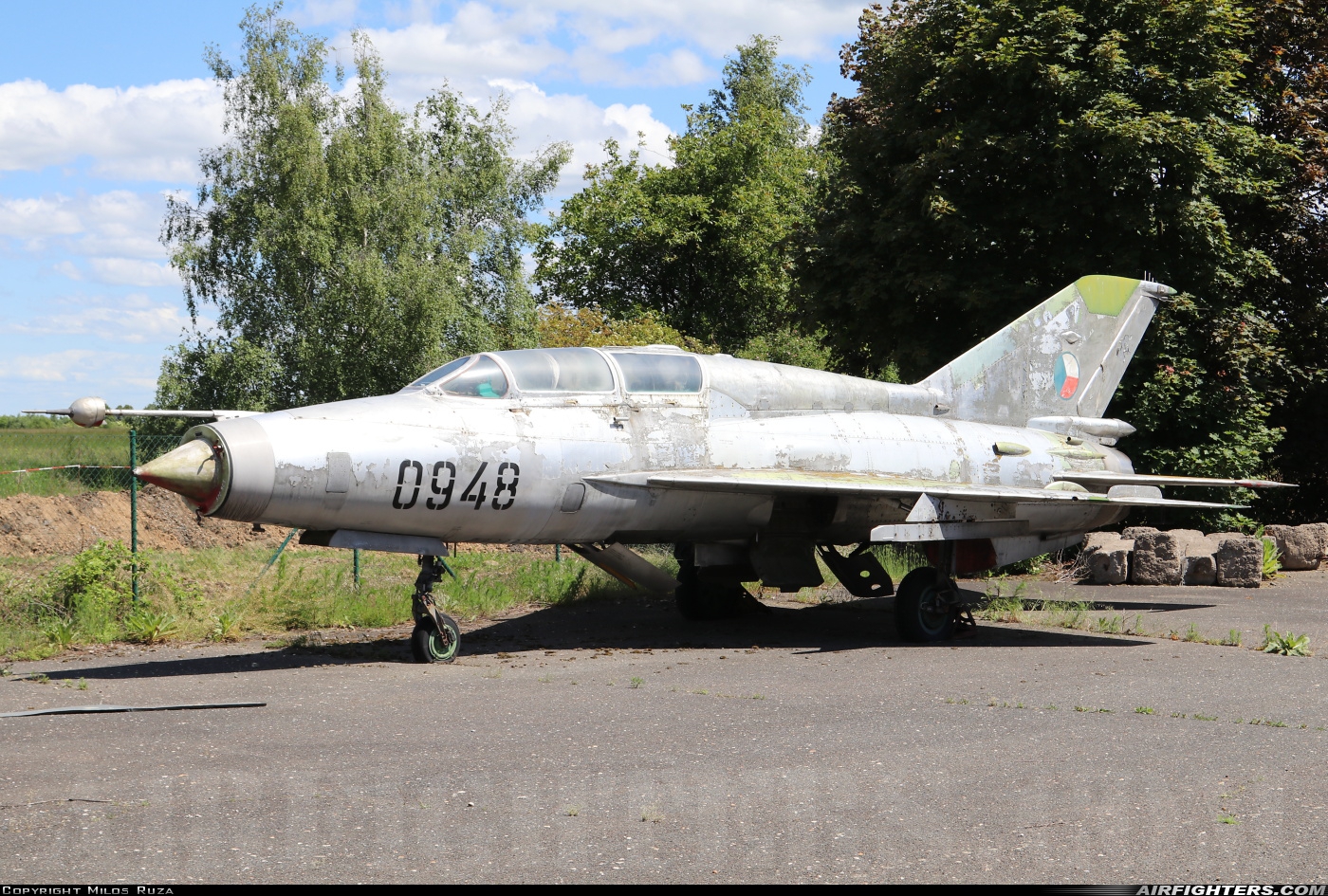 Czechoslovakia - Air Force Mikoyan-Gurevich MiG-21US 0948 at Kbely (LKKB), Czech Republic