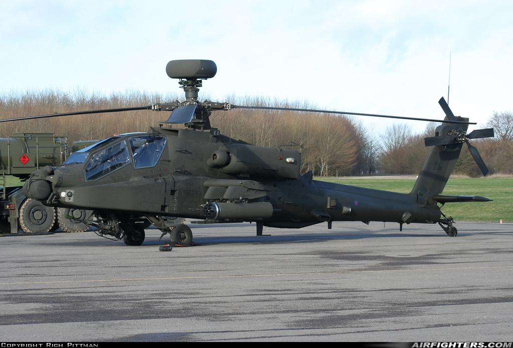 UK - Army Westland Apache AH1 (WAH-64D) ZJ195 at Off-Airport - Salisbury Plain, UK
