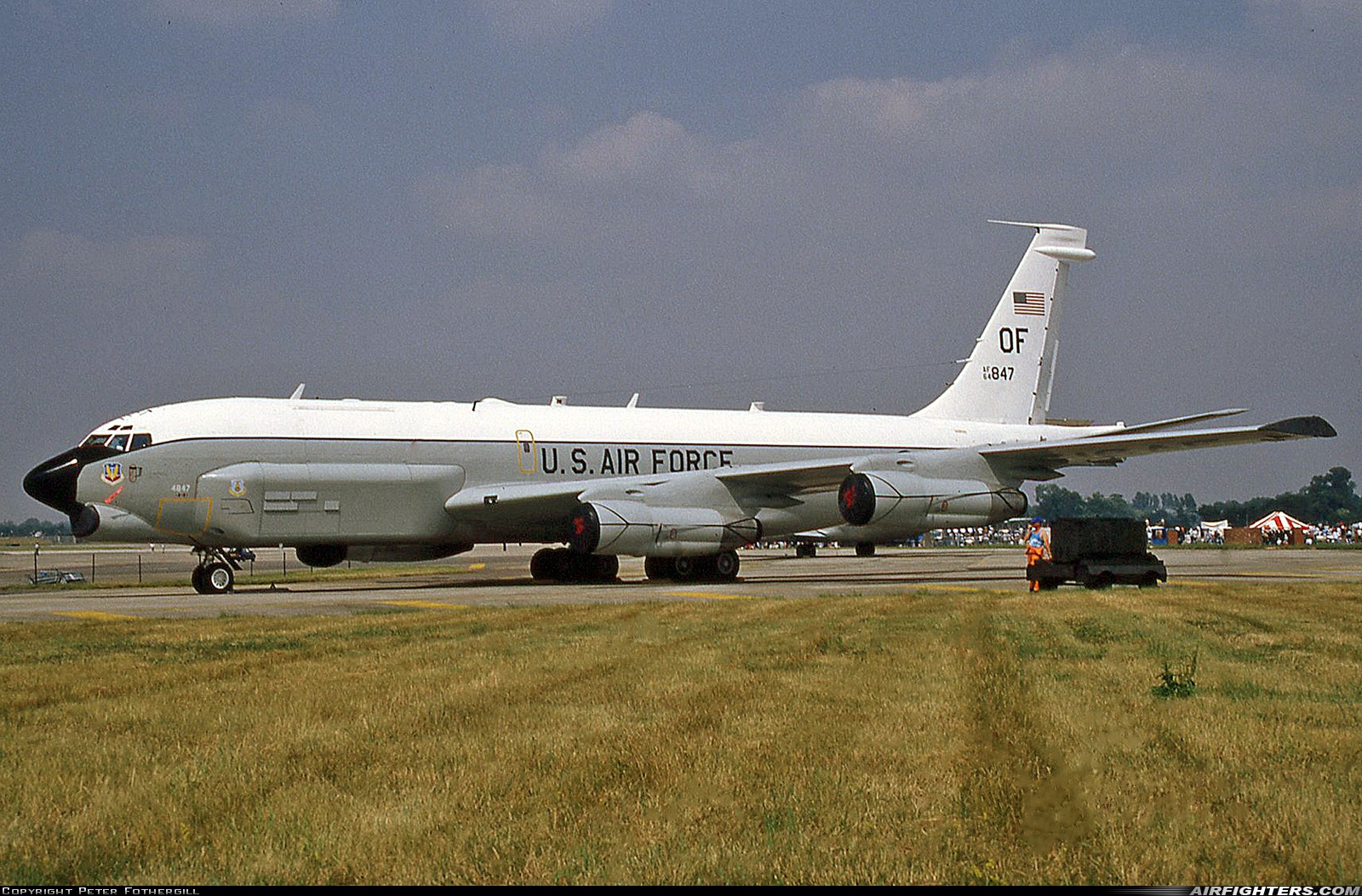 USA - Air Force Boeing RC-135U Combat Sent (739-445B) 64-14847 at Fairford (FFD / EGVA), UK