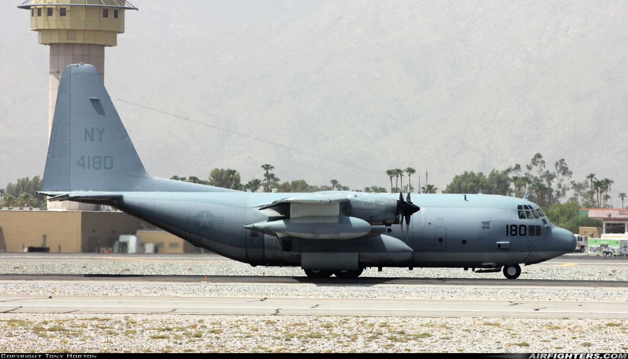 USA - Marines Lockheed KC-130T Hercules (L-382) 164180 at Palm Springs - Int. (Regional / Municipal) (PSP / KPSP), USA