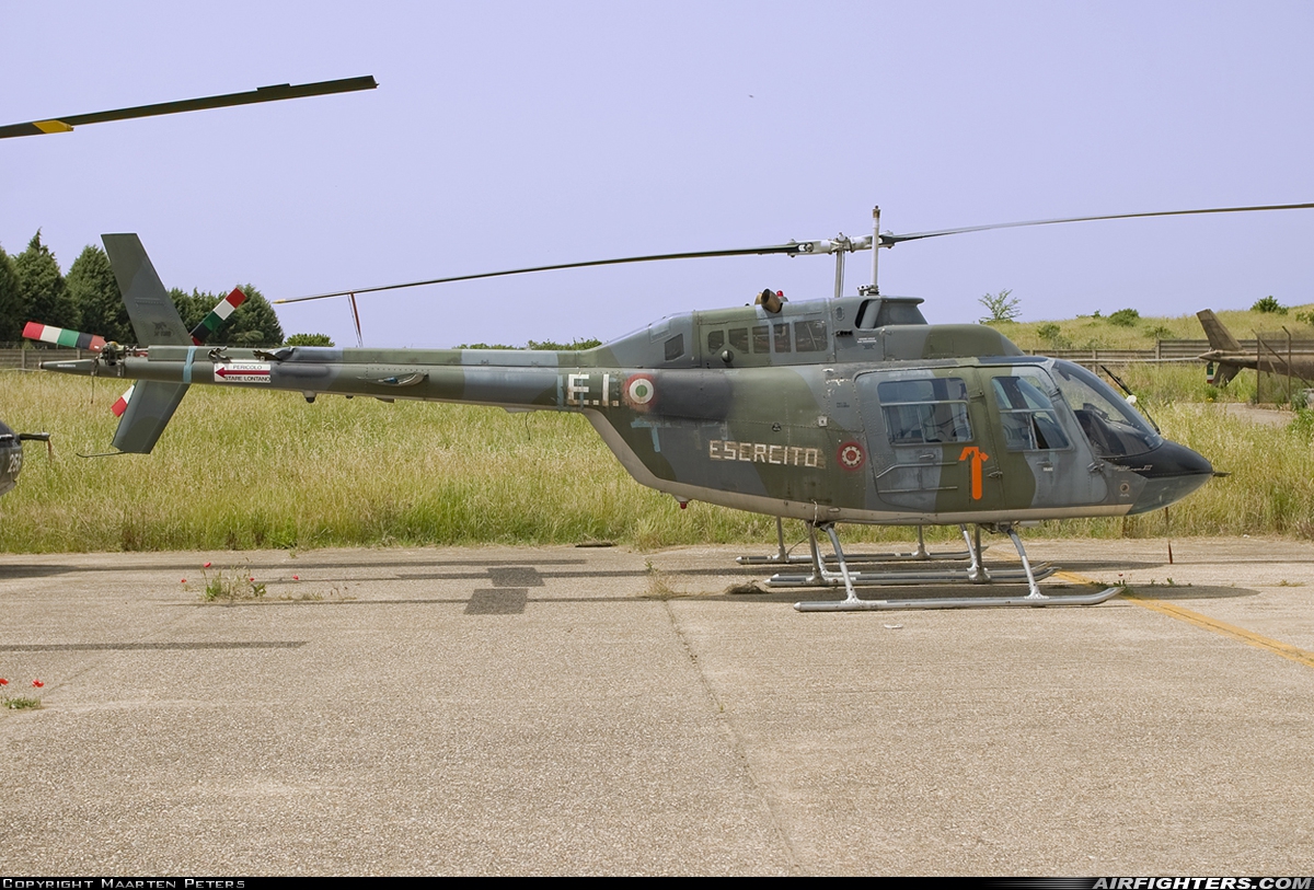 Italy - Army Agusta-Bell AB-206A  at Bracciano (LIOO), Italy
