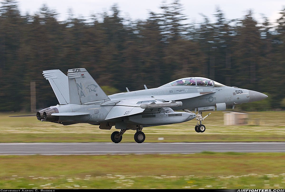 USA - Navy Boeing EA-18G Growler 168257 at Coupeville - NOLF Coupeville (NRA / KNRA), USA