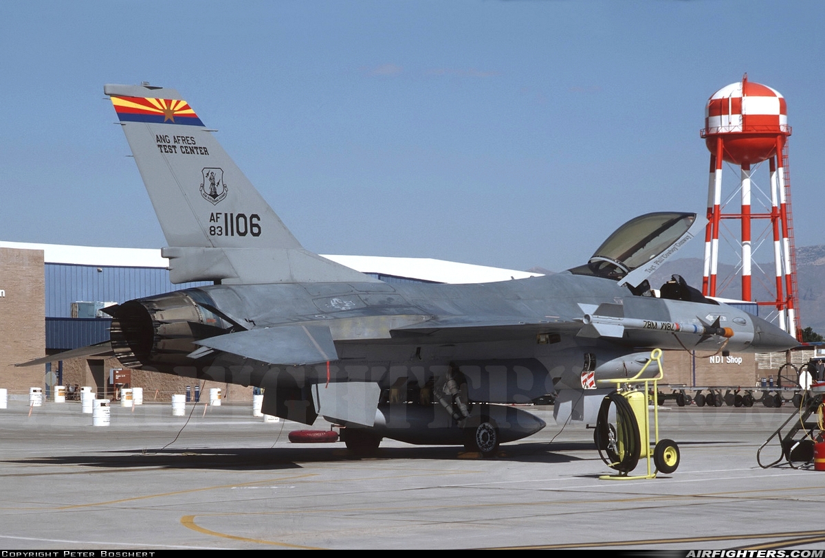 USA - Air Force General Dynamics F-16A Fighting Falcon 83-1106 at Tucson - Int. (TUS / KTUS), USA