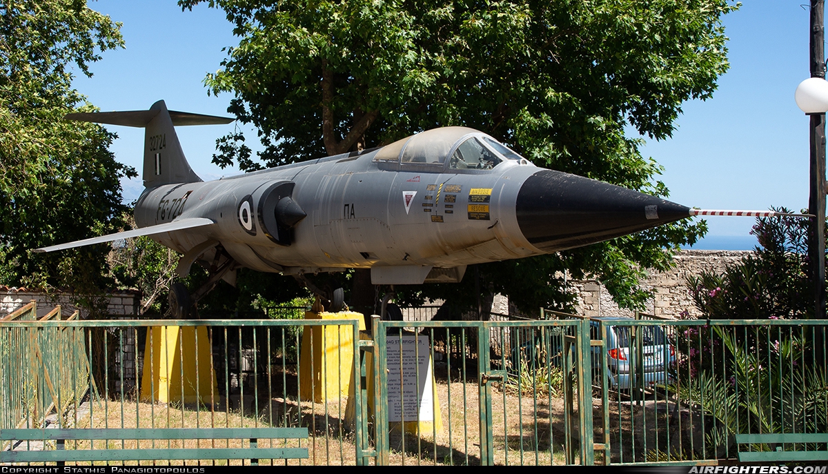Greece - Air Force Lockheed F-104G Starfighter 32724 at Off-Airport - Messinia, Greece