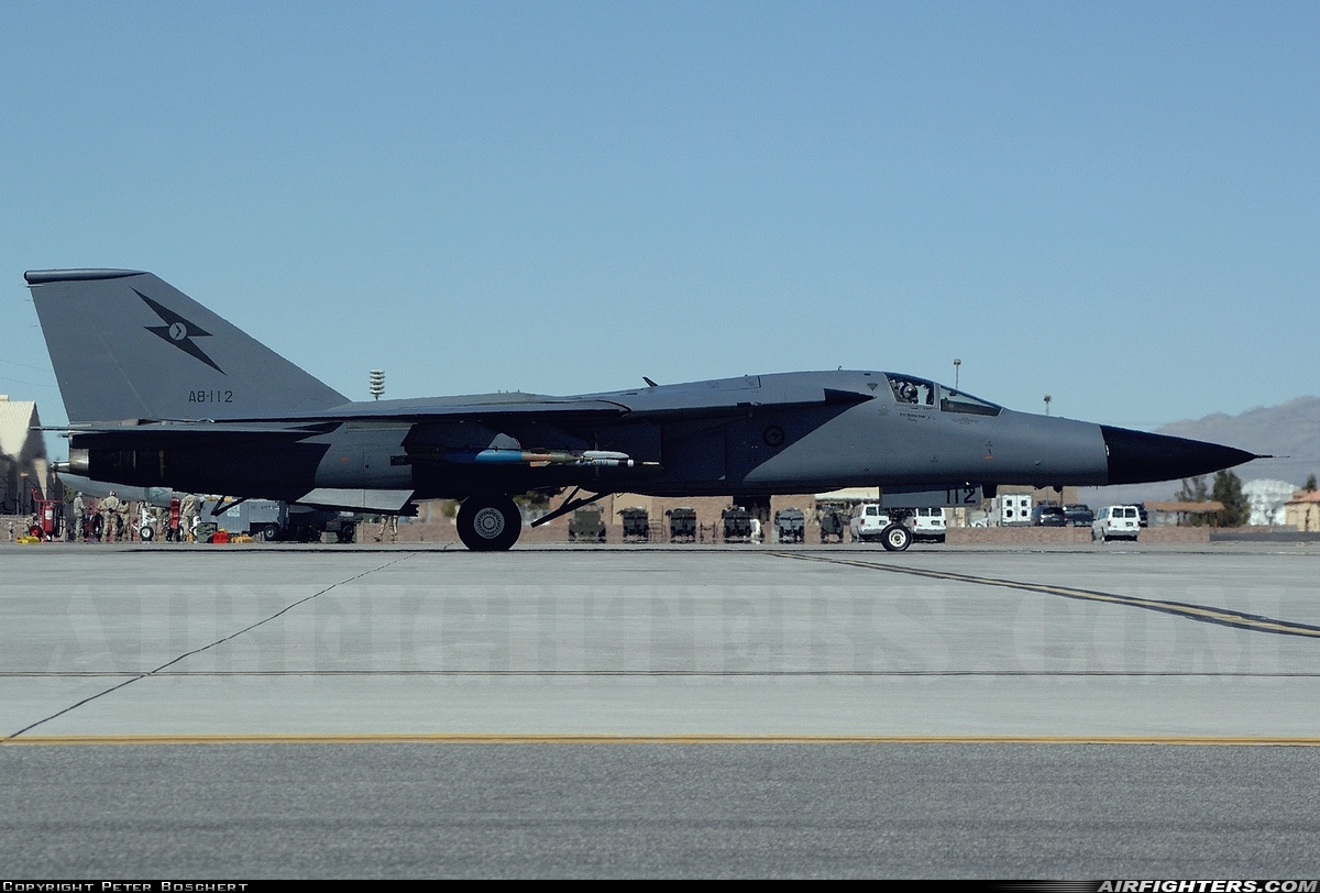 Australia - Air Force General Dynamics F-111C Aardvark A8-112 at Las Vegas - Nellis AFB (LSV / KLSV), USA