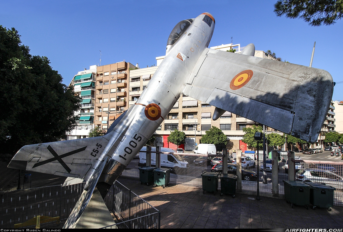 Spain - Air Force North American F-86F Sabre C.5-5 at Off-Airport - Valencia, Spain