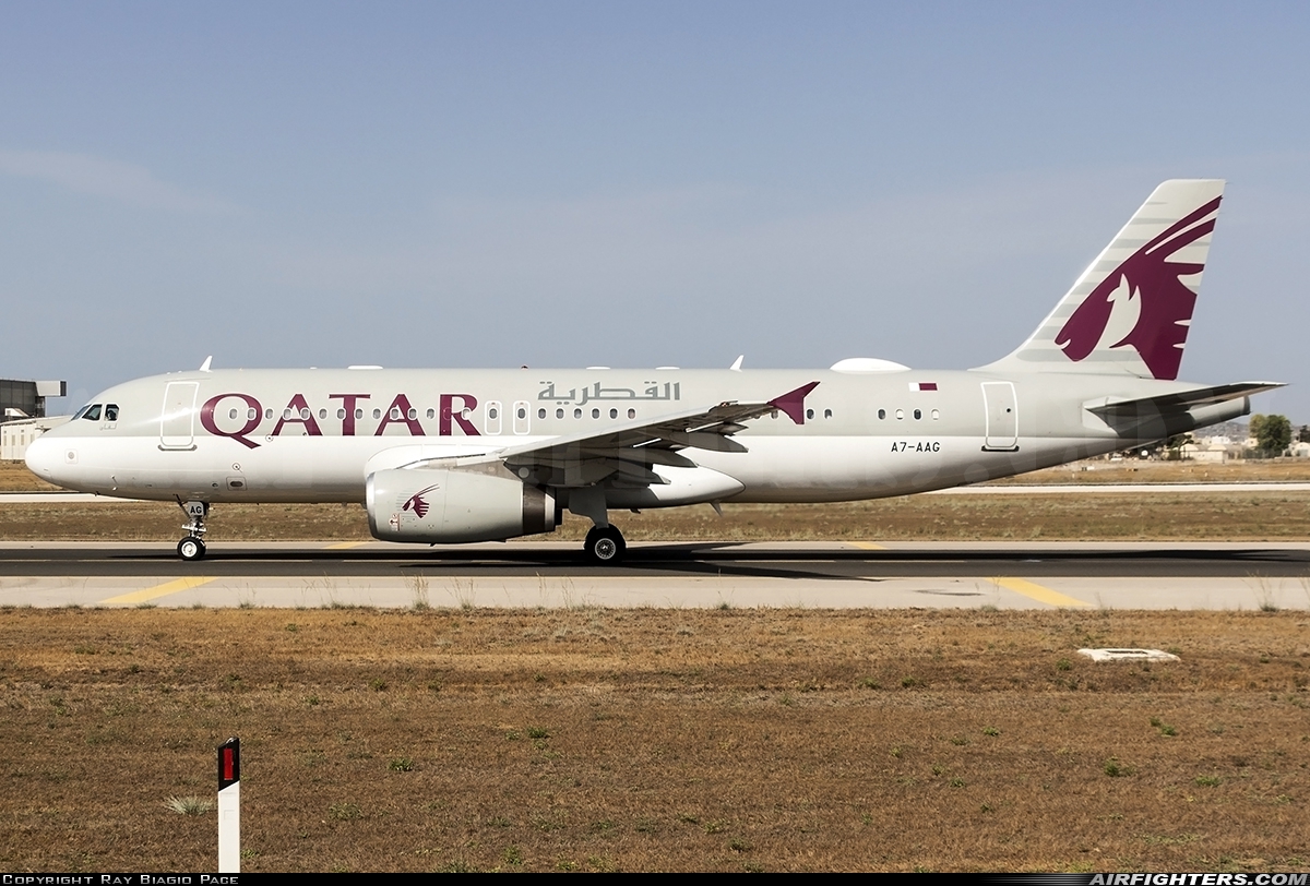 Qatar - Government Airbus A320-232 A7-AAG at Luqa - Malta International (MLA / LMML), Malta