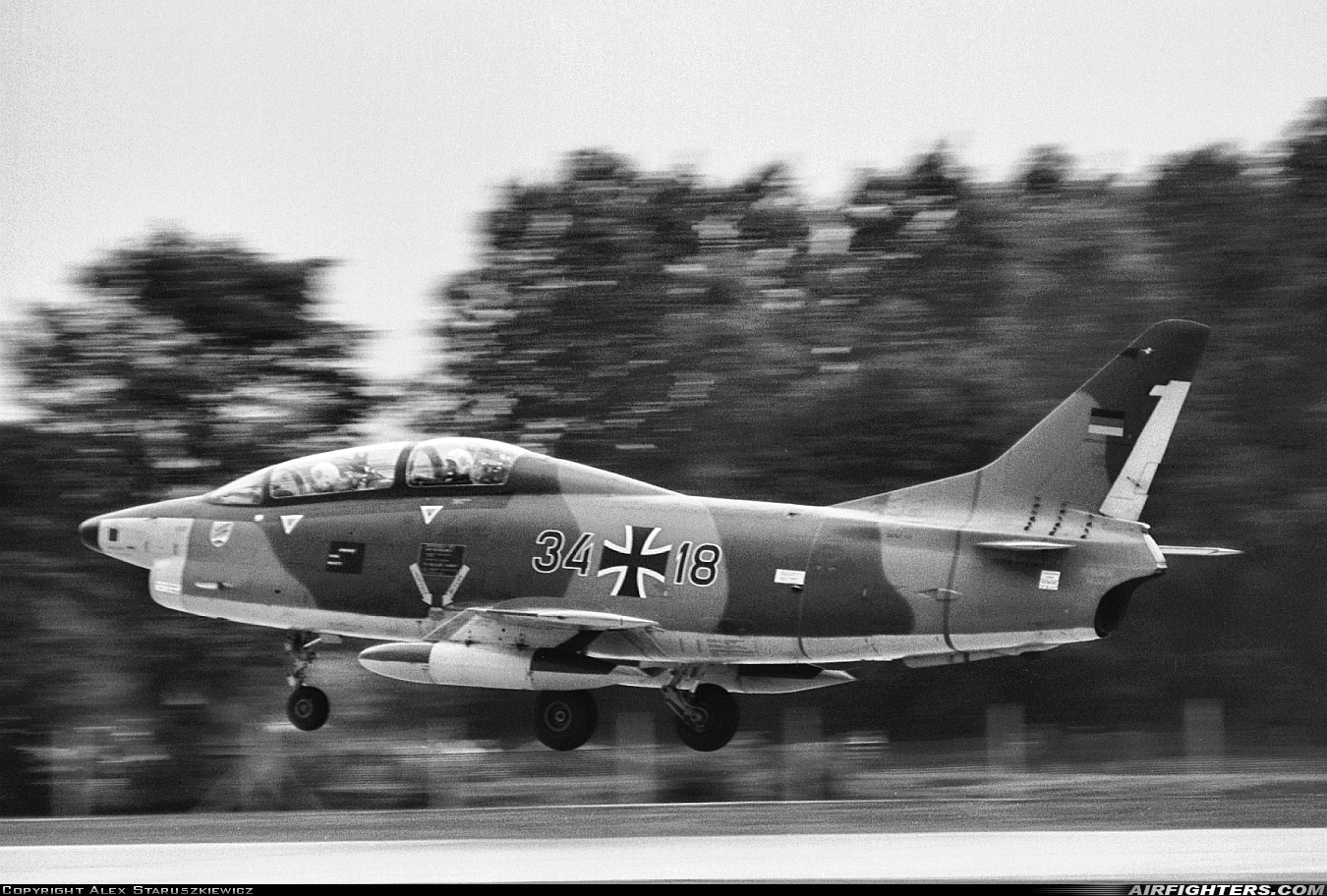Germany - Air Force Fiat G-91T3 34+18 at Leipheim (LPH/EDSD), Germany