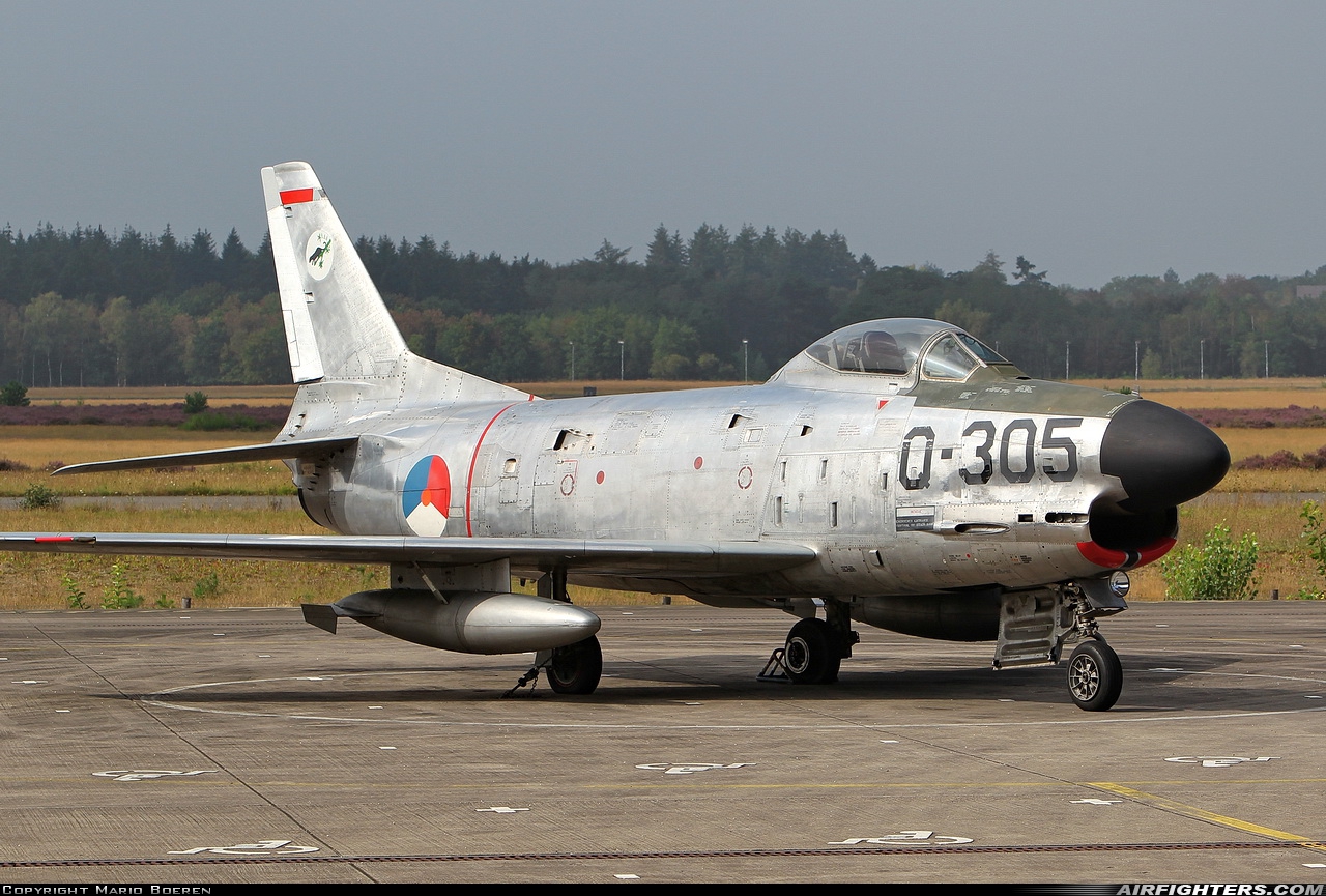 Netherlands - Air Force North American F-86K Sabre Q-305 at Utrecht - Soesterberg (UTC / EHSB), Netherlands