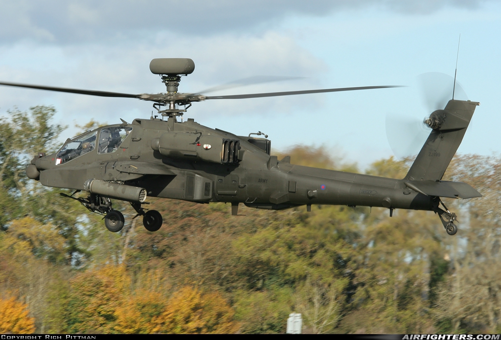 UK - Army Westland Apache AH1 (WAH-64D) ZJ199 at Off-Airport - Salisbury Plain, UK