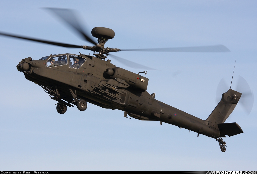 UK - Army Westland Apache AH1 (WAH-64D) ZJ213 at Off-Airport - Salisbury Plain, UK