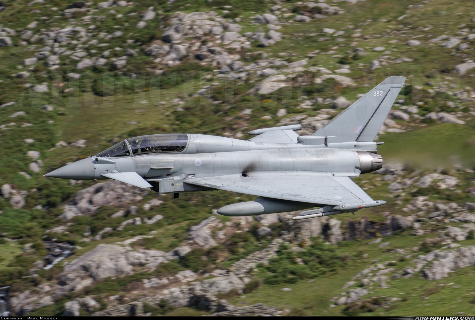 UK - Air Force Eurofighter Typhoon T3 ZK382 at Off-Airport - North Wales, UK
