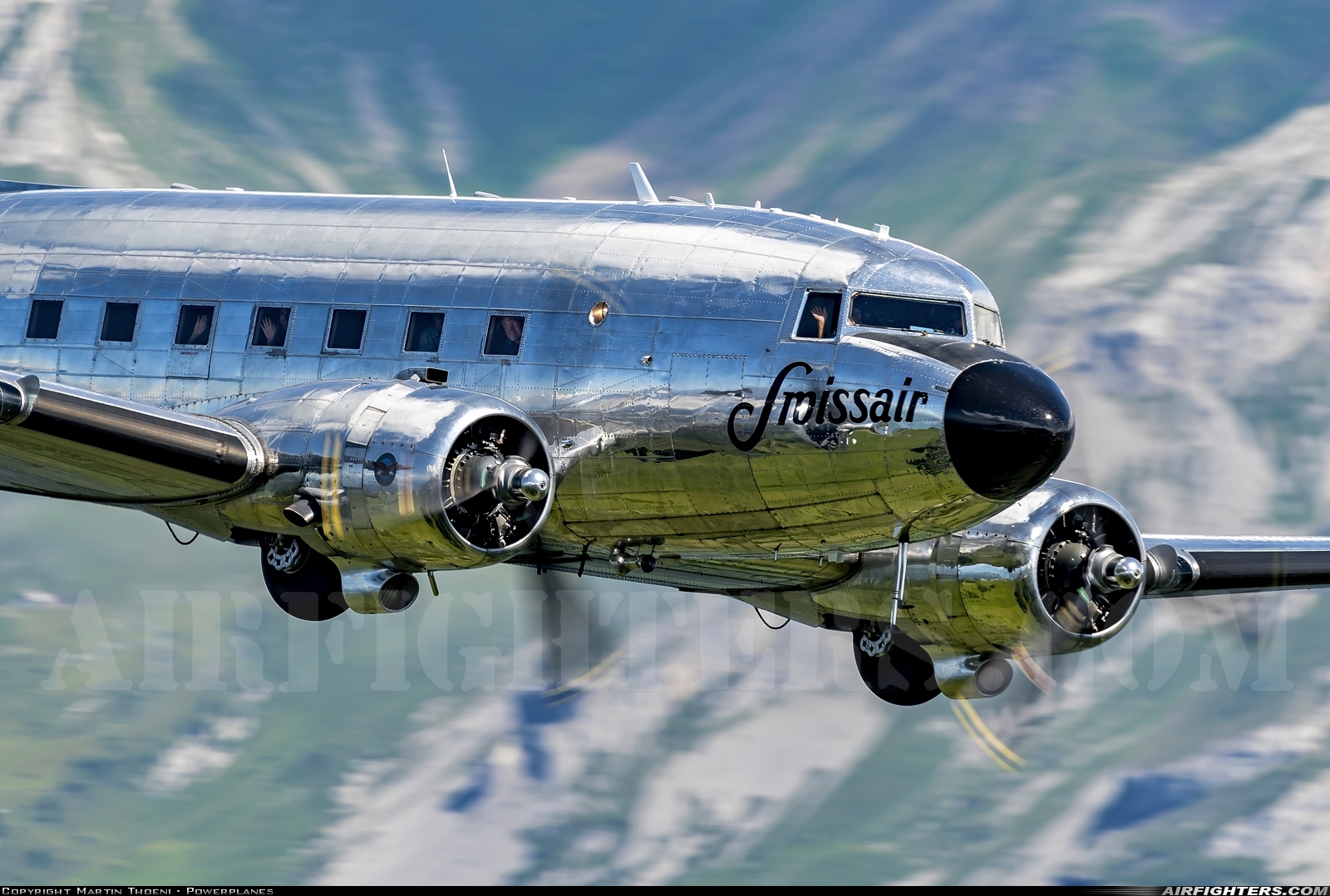 Private Douglas C-47A Skytrain N431HM at Off-Airport - Stanserhorn, Switzerland