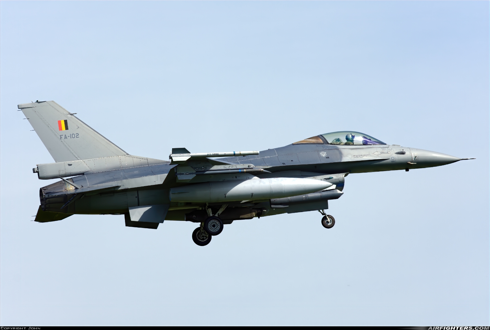 Belgium - Air Force General Dynamics F-16AM Fighting Falcon FA-102 at Leeuwarden (LWR / EHLW), Netherlands