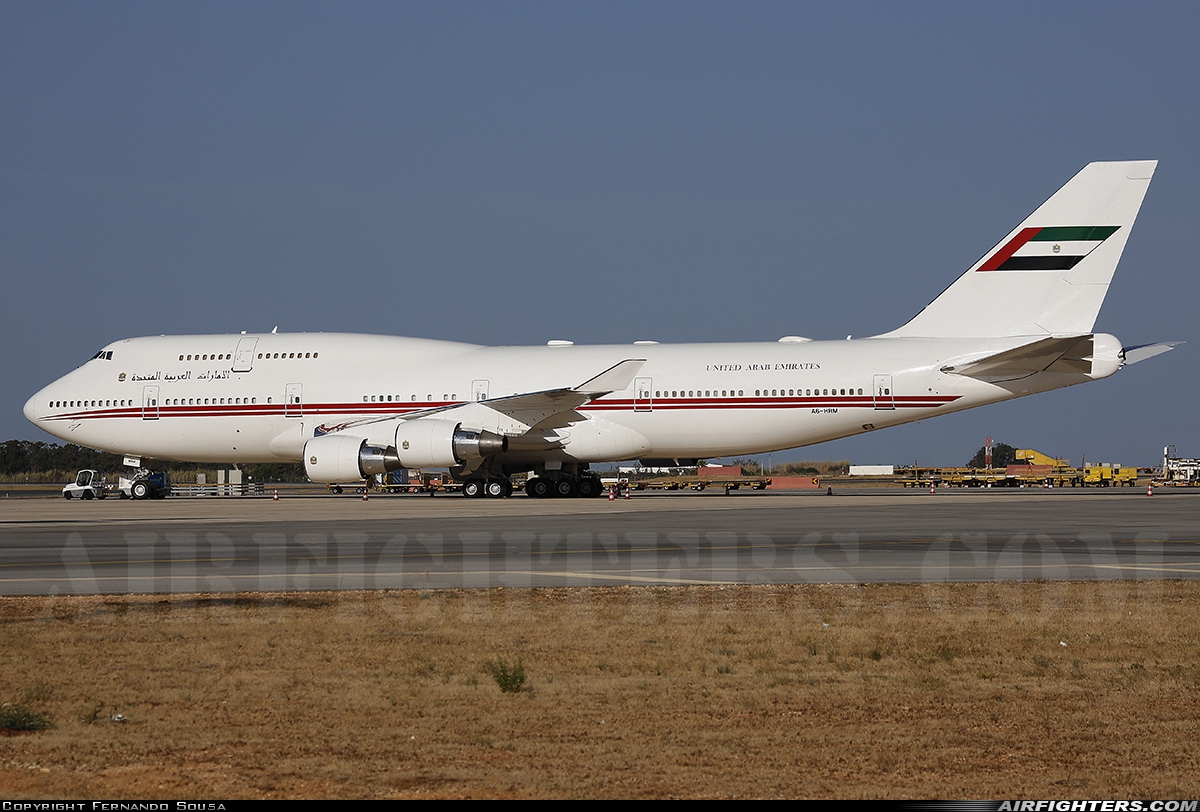 United Arab Emirates - Government Boeing 747-422 A6-HRM at Faro (FAO / LPFR), Portugal